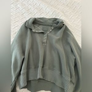 AERIE half button down crewneck